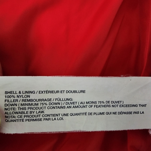 GAP Red Down Puffer Quilted Vest, size XS - Picture 3 of 6